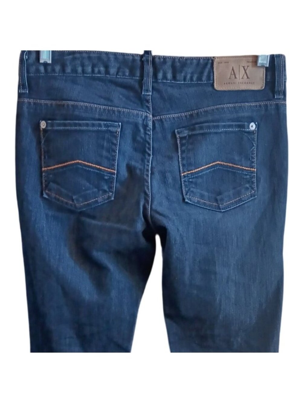 4 Reg A/X Armani Exchange Womens Jeans Indigo Bootcut 31x33 Lo Rise